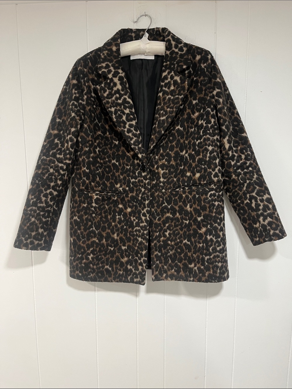 Tahari Leopard Print Blazer Jacket - Brown & Black
